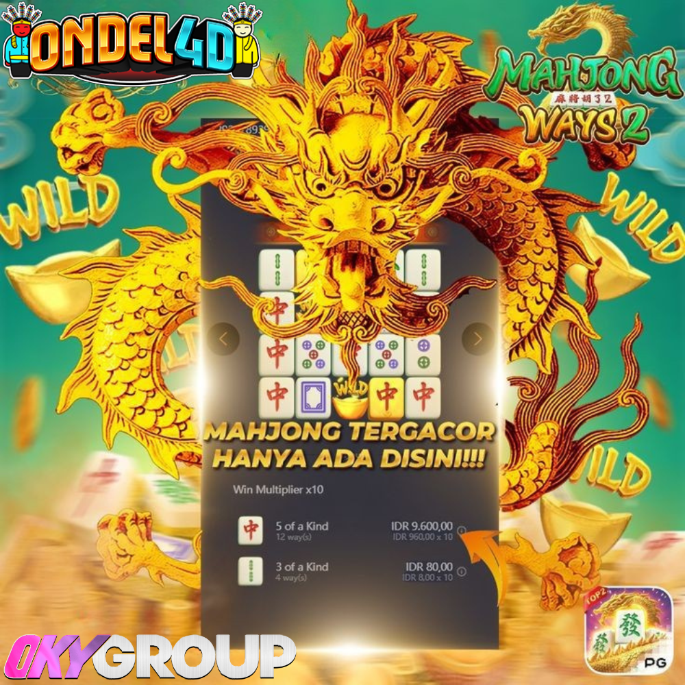 Mahjong Tergacor Hanya Ada di Slot Ondel4d